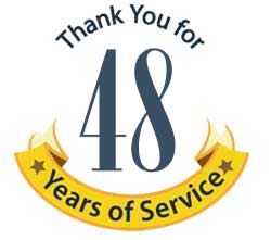 thank you for 48 years of service