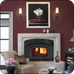 London Chimney appliance - Astria Montecito Estate Wood Fireplace