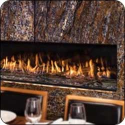 Montigo RP620 Linear Fireplace with Glass Stones